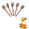 50 Pck Wooden Honey Dipper Stick 8CM Collecting Dispensing Drizzling Jam Portable Wedding Party